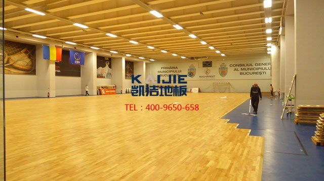 體育館木地板安裝施工藝，很全很專業(yè)——凱潔地板