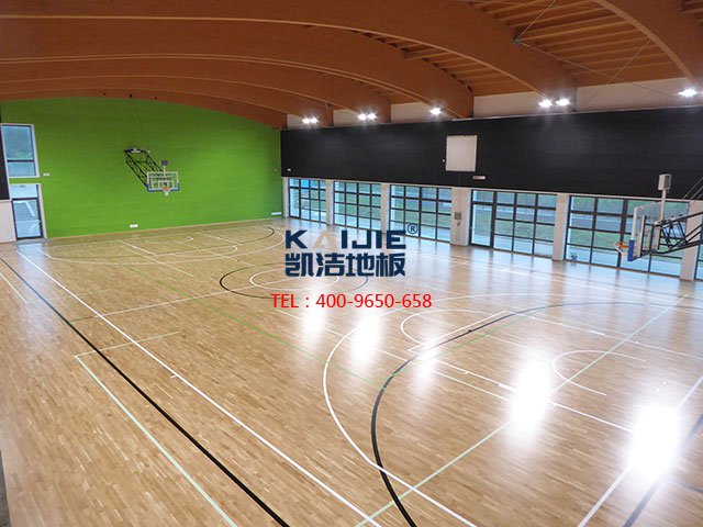 體育館木地板安裝施工藝，很全很專業(yè)——凱潔地板