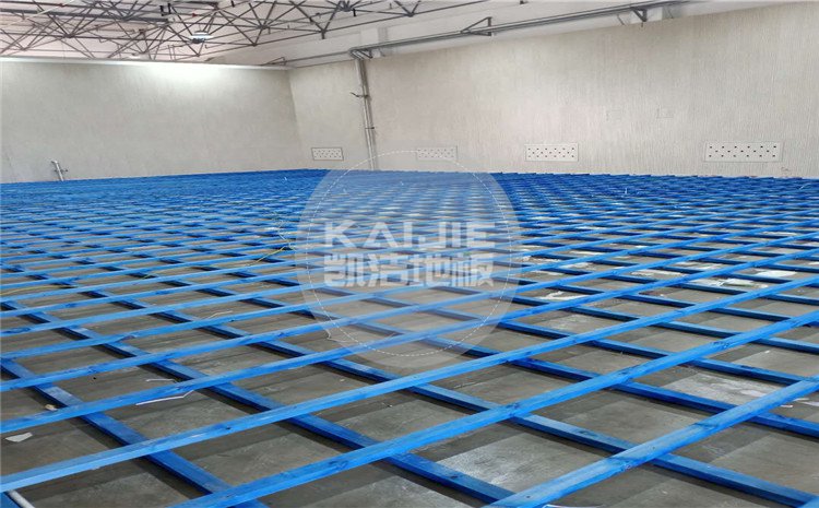 山西運(yùn)城財經(jīng)學(xué)校羽毛球館木地板案例-凱潔體育地板